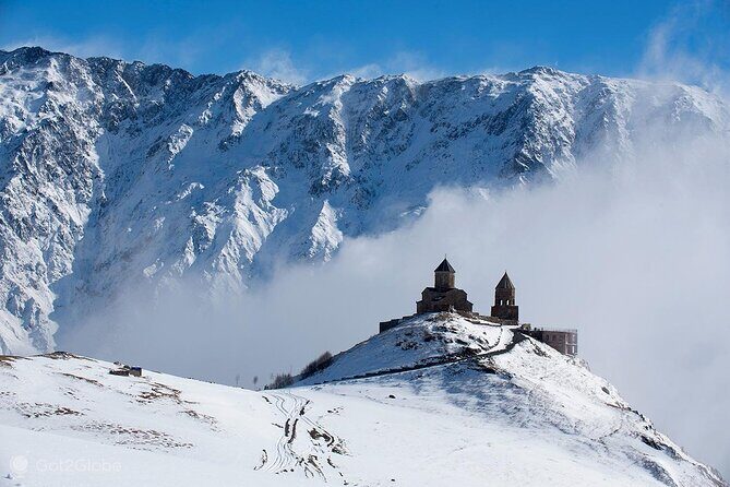 Discover the Majestic Georgian Highlands - Ananuri Fortress Complex: Medieval Stone Over the Water
