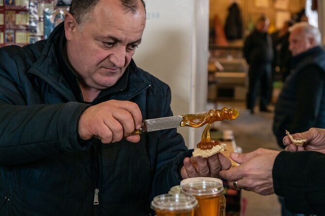 Half-Day Food Tour of Tbilisi Dezerter's Bazaar - Georgian wine tasting: what you learn at the wine bar