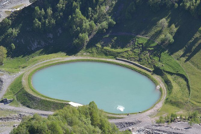 Kazbegi, Gergeti and Ananuri Full Day Tour from Tbilisi - Seaside Park mineral pool: travertine rocks and a short break